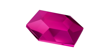 Şeffaf arkaplanda turmalin mücevher, izole edilmiş pembe elmas..