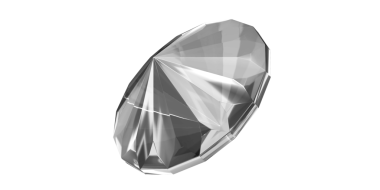 Şeffaf arkaplanda elmas mücevher, beyaz elmas izole.