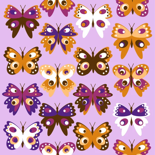 Kelebek Desenli Dijital Grafikler Yazdırma Sunumlar Tekstil Için Uygun — Stok fotoğraf