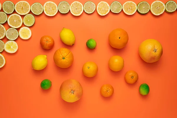 Vers Fruitig Sappig Fruitconcept Uitzicht Vanaf Het Begin Vers Gesneden — Stockfoto