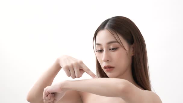 Beauty Konzept Der Auflösung Asiatische Frauen Haben Vertrauen Ihre Eigene — Stockvideo