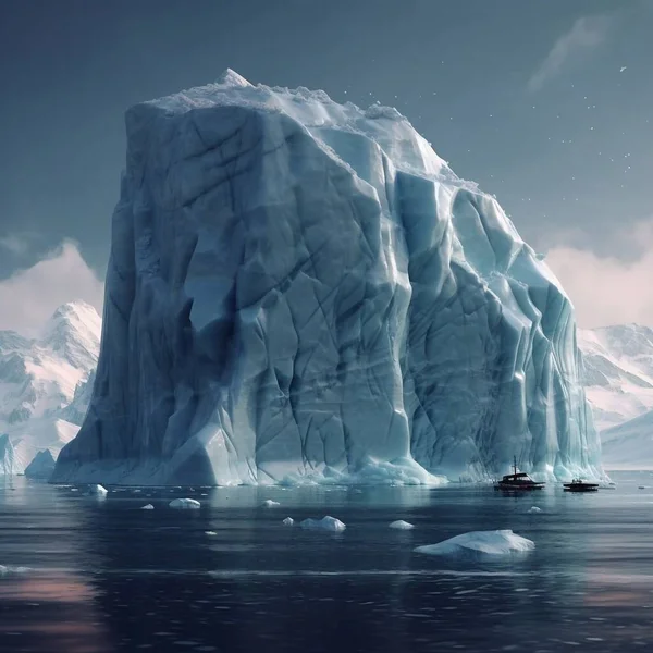 Iceberg Regiões Polares Foto Alta Qualidade — Fotografia de Stock