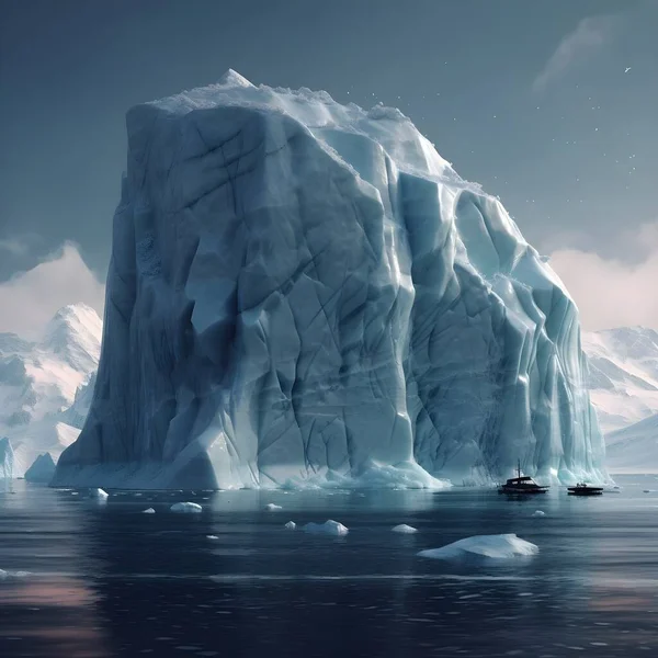 Iceberg Nelle Regioni Polari Foto Alta Qualità — Foto Stock