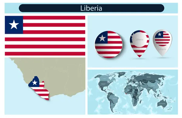 지도와 깃발로 정치적 인포그래픽 일러스트 벡터 그래픽