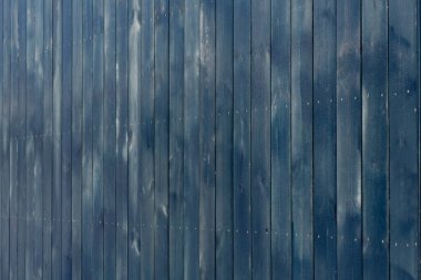  Blue wooden facade of a modular house close-up. Wooden facade of a separate modular house. High quality photo