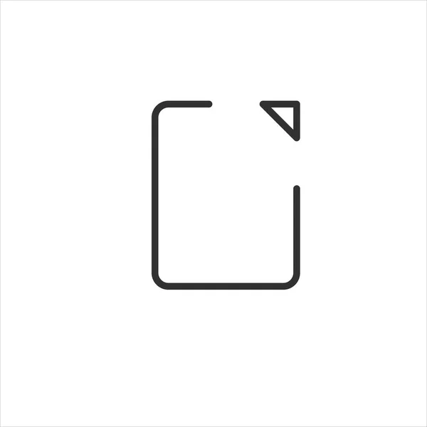 ドキュメントアイコンベクトル シンプルなフラットシンボル パーフェクトブラックピクトグラムイラスト — ストックベクタ