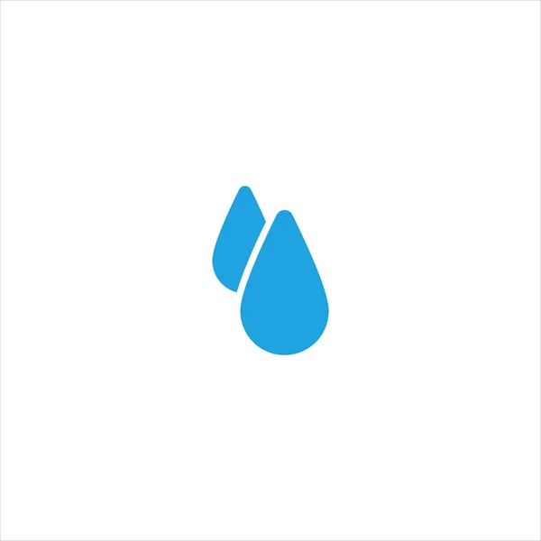 Duas Gotas Água Sangue Vetor Ícone Símbolo Elemento Líquido Estoque — Vetor de Stock
