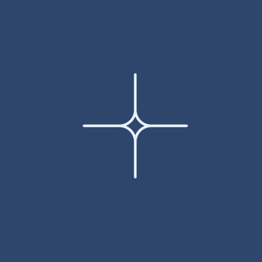 Yıldız elementi, parlayan yıldız ya da hedef simgesi. Stok vektör çizimi izole edildi