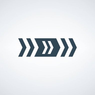 İleriye dönük yön, ilerleme ve hareketi gösteren modern soyut ok simgeleri. Cesur grafiklerle stilize edilmiş tasarım yeniliği, rehberliği ve kavramsal gelişimi sembolize ediyor. Dijital için uygun