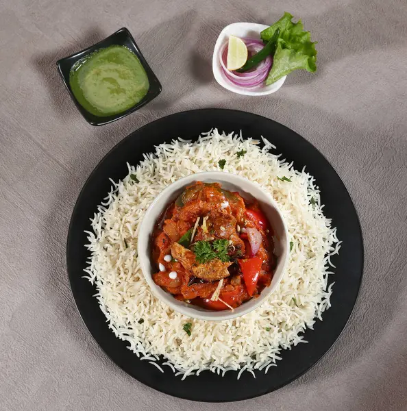 Mix Veg With Rice, Indian Dish