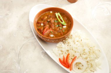 Pirinç ve Rajma veya kırmızı barbunya fasulyesi, Hint yemek