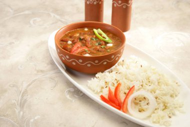 Pirinç ve Rajma veya kırmızı barbunya fasulyesi, Hint yemek