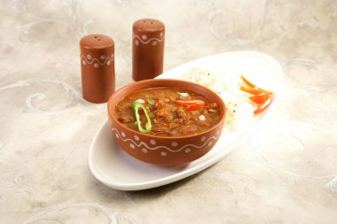 Pirinç ve Rajma veya kırmızı barbunya fasulyesi, Hint yemek