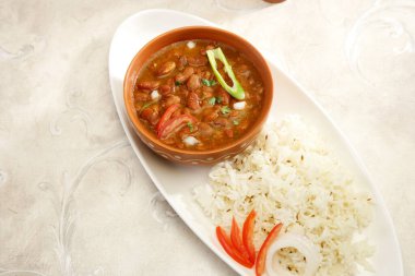 Pirinç ve Rajma veya kırmızı barbunya fasulyesi, Hint yemek