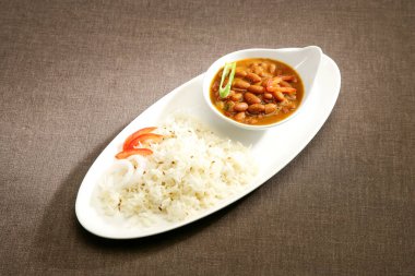 Pirinç ve Rajma veya kırmızı barbunya fasulyesi, Hint yemek