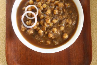 Punjabi Chole veya Chole Masala, Hint yemeği.