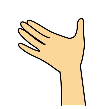 Elin arkası, resim.