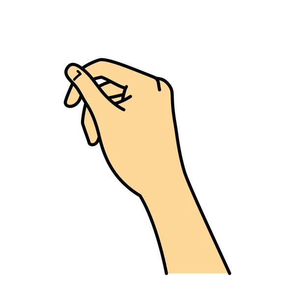 Handbewegung Seitenansicht Handgelenk Halten Illustration — Stockfoto