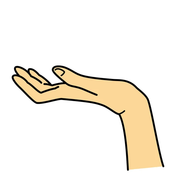 Mão Segurando Algo Ilustração — Fotografia de Stock