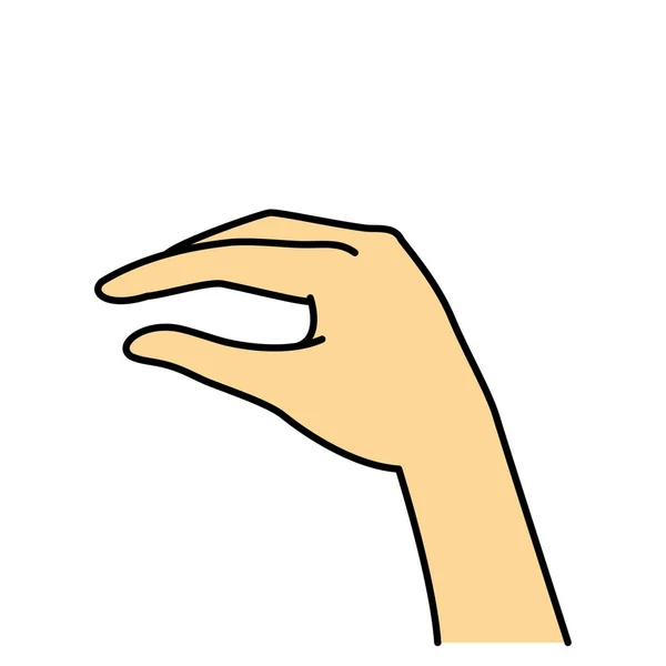Fingermätning Enkel Kvinna Hand Jpeg Illustration — Stockfoto