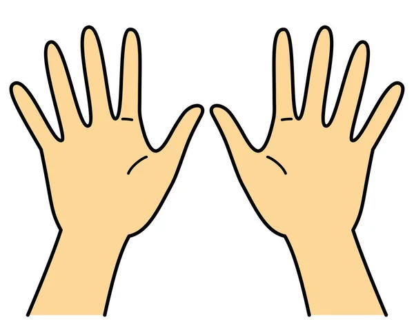 Χειρονομία Χέρι Σημάδι Στο Χέρι Αριθμός Και Δύο Χέρια Εικόνα — Φωτογραφία Αρχείου