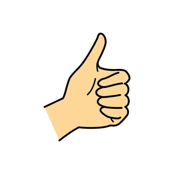 Hand Gesture Hand Sign Thumbs Good Jpeg Illustration — Stock Photo, Image