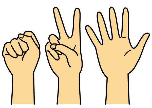 Χειρονομία Χέρι Παιχνίδι Πέτρα Χαρτί Ψαλίδι Gesturing Εικόνα Jpeg — Φωτογραφία Αρχείου
