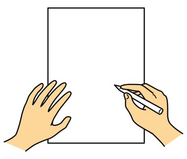 Kağıda el yazısı, kağıda çizim, resimli resim, jpeg