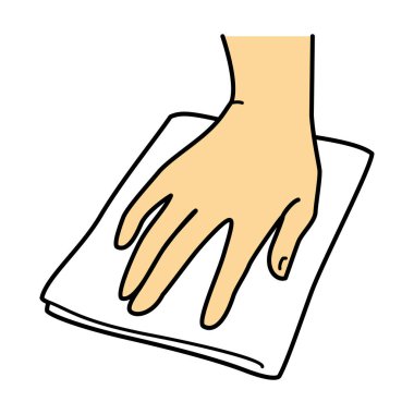 El, toz bezi ile temizlik, resim, jpeg