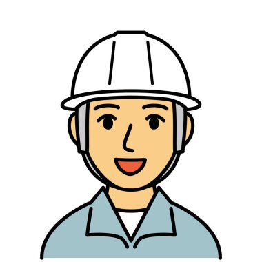 Gri üniformalı genç adam, vektör çizimi.