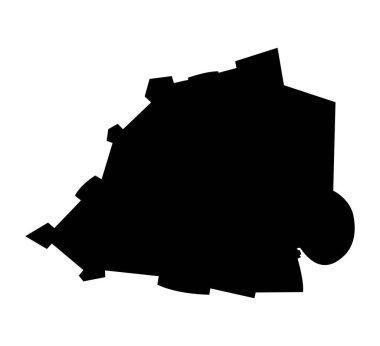 Vatikan 'ın ada haritası silueti