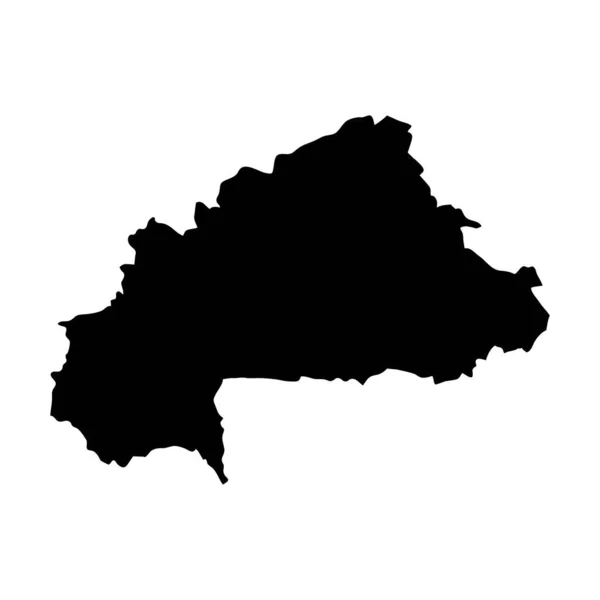 Burkina Faso Νησί Χάρτη Σιλουέτα — Διανυσματικό Αρχείο