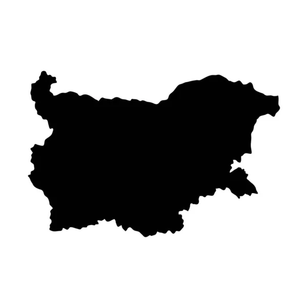 Isla Bulgaria Mapa Silueta — Vector de stock