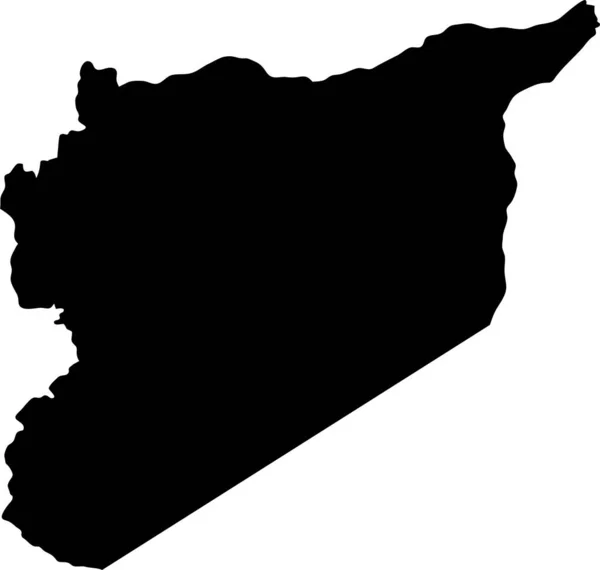Силуэт Карты Острова Сирия — стоковый вектор