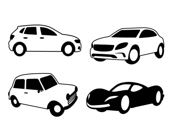 Auto Sedan Doprava Jednoduchá Ilustrace Dobré Použití Pro Symbol Znak — Stockový vektor
