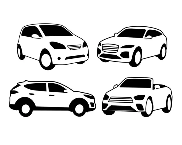 Samochód Sedan Transport Prosty Ilustracja Dobre Wykorzystanie Symbolu Znak Ikona — Wektor stockowy