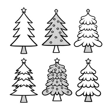 Noel ağacı çizim seti