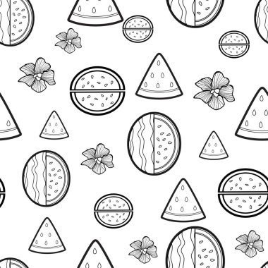 Kırmızı karpuzdan esinlenerek çizilmiş, pürüzsüz bir yüzey dizaynı. Şirin ve sevimli bir karpuz deseni. Yaz için mükemmel..