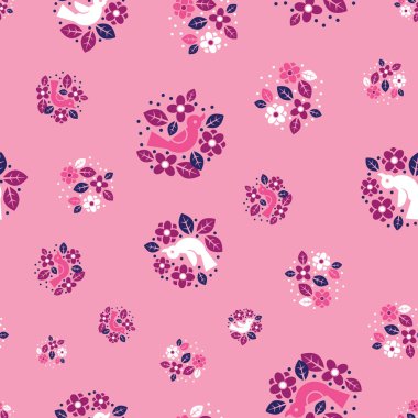 Şirin, basit ve tapılası kuşların kusursuz bir yüzey dizaynı. Dekorasyon olarak biraz yaprak ve çiçeklerle.