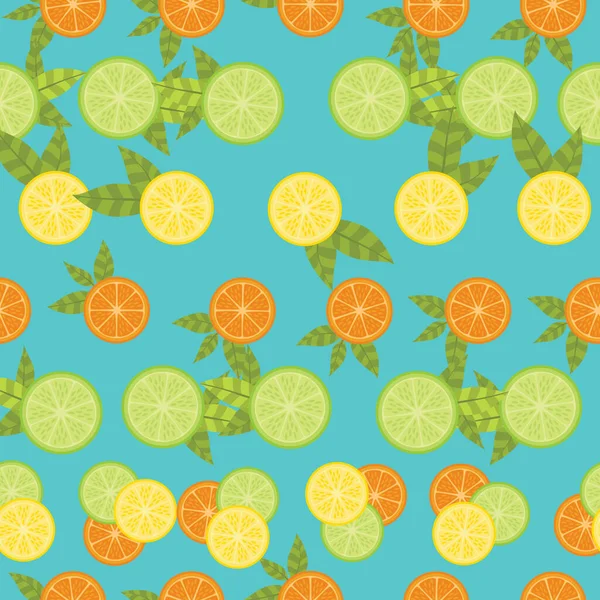 Krásný Bezešvý Design Povrchu Inspirovaný Citrusovými Plody Zábavné Letní Ilustrace — Stock fotografie