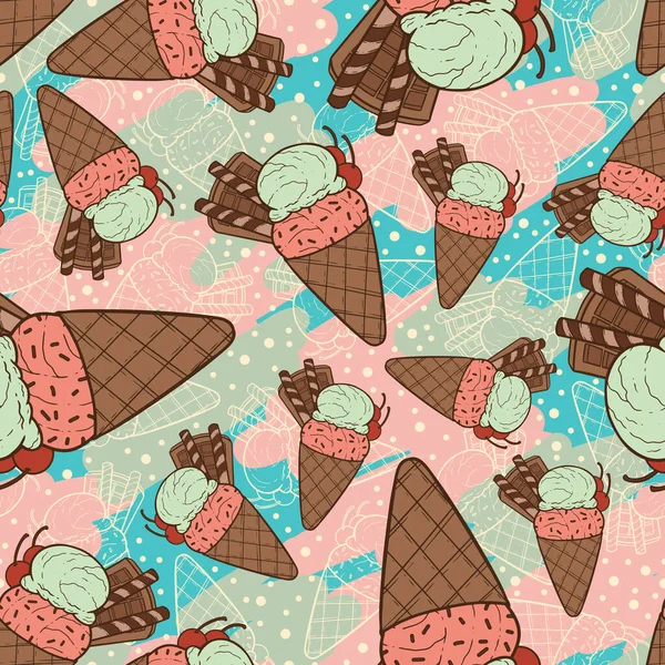 Krásný Bezešvý Design Povrchu Zmrzliny Výtvarná Ukázka Dvou Kopečků Studeného — Stock fotografie