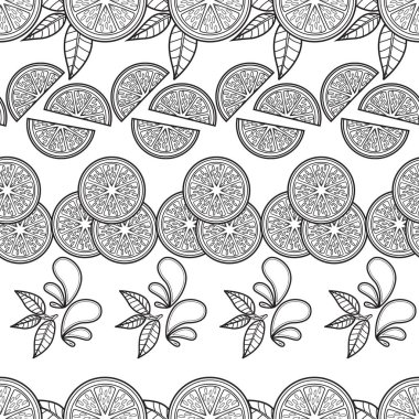 Turunçgillerden esinlenilmiş kusursuz bir yüzey dizaynı. Eğlenceli ve yazlık bir illüstrasyon. Tüm aile için eğlenceli bir boyama kitabı ve sayfa. Eğlenceli bir rahatlama aktivitesi.