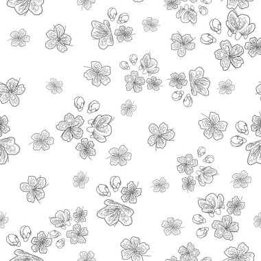 Göz kamaştırıcı sakura çiçeğinden esinlenilmiş kusursuz bir yüzey deseni tasarımı. Bir çiçek patlaması oldu. Tüm aile için eğlenceli bir boyama sayfası ve kitap etkinliği..