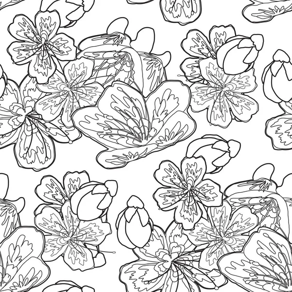 Гарний Безшовний Дизайн Поверхні Натхненний Приголомшливою Квіткою Сакури Вибух Квітів — стокове фото