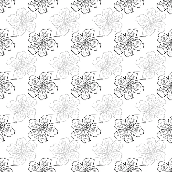 Belo Design Padrão Superfície Sem Costura Inspirado Deslumbrante Flor Sakura — Fotografia de Stock