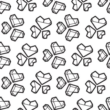 Origami kalbinin kusursuz bir yüzey dizaynı. Japonya 'dan gelen eski kağıt katlama sanatının hoş bir çizimi. Tüm aile için eğlenceli bir boyama sayfası ve kitap..