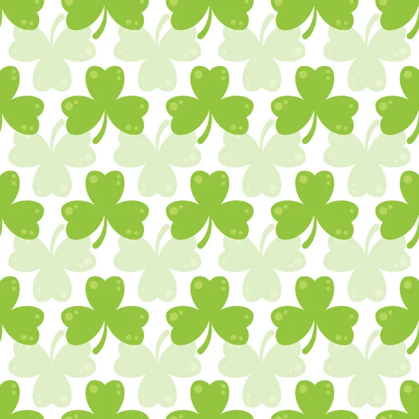 Cute Simple Illustration Seamless Pattern Design Clover Leaves — Stock Photo, Image