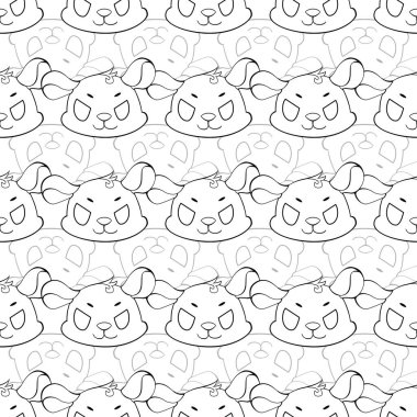 Dört yüzlü, etkileyici, kusursuz, tekrarlanmayan desen tasarımı. Normal ve tarafsız, şaşırmış, kızgın ve cilveli..