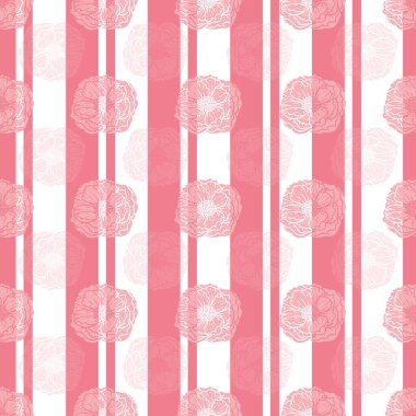 Şakayık çiçeklerinin kusursuz bir yüzey deseni tasarımı gibi hoş bir çizimi.