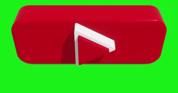 Subscriber Button Motion Green Screen — Stock video